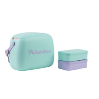 Polarbox 6L Summer Pop Cooler Bag with 2 Containers Celeste - Malva - Al Makaan Store
