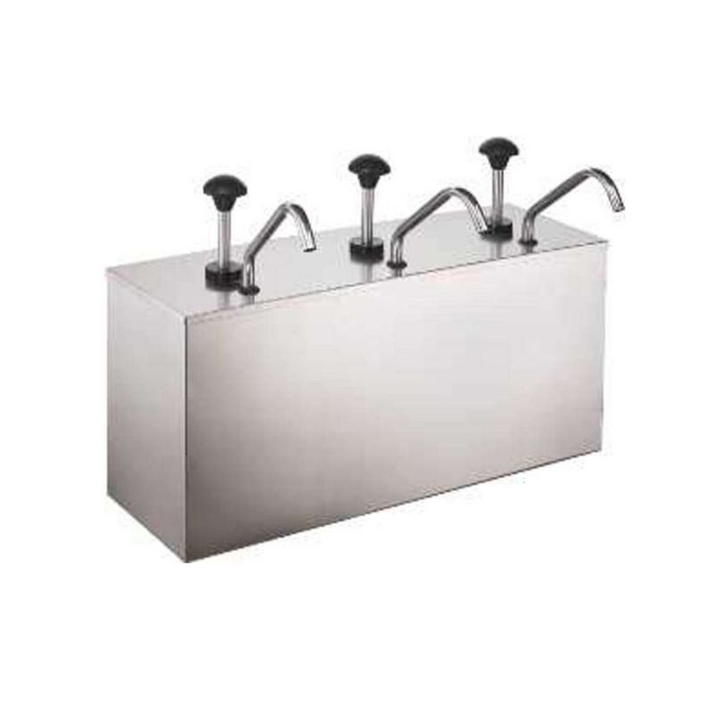 Vague Triple Stainless Steel Condiment Dispenser 3 Liter - Al Makaan Store