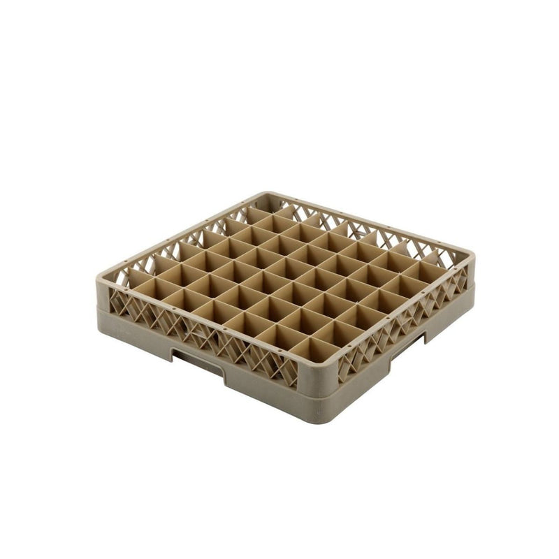 Vague Plastic Compartment Glass Rack Beige