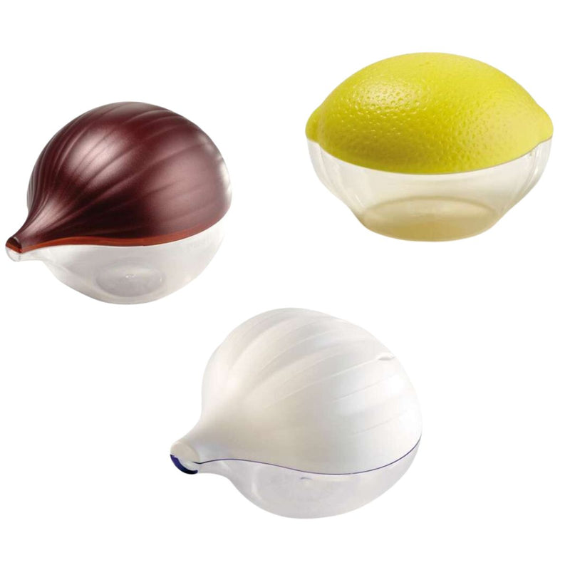 Snips Fresh Saver Set: Lemon Keeper, Onion Keeper and Garlic Keeper - Al Makaan Store