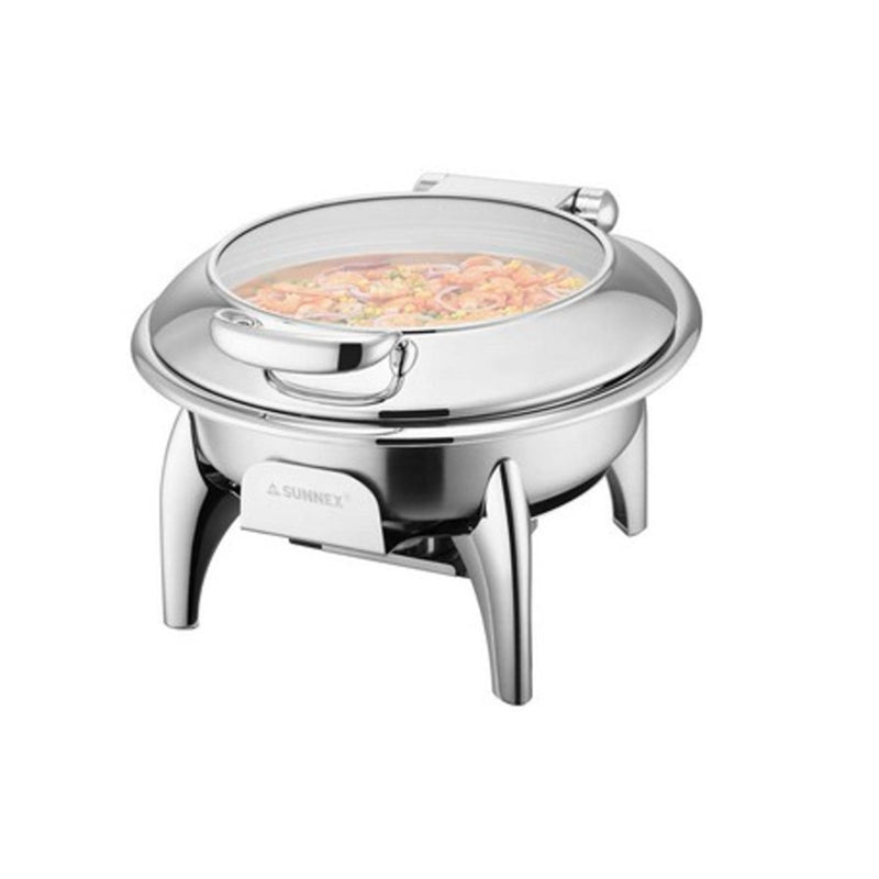 Sunnex Vienna Stainless Steel Round 6.8 Litets Chafer Round - Al Makaan Store