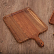 Vague Rectangular Acacia Wooden Food Tray - Al Makaan Store