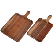 Vague Rectangular Acacia Wooden Food Tray - Al Makaan Store