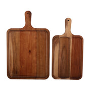 Vague Rectangular Acacia Wooden Food Tray - Al Makaan Store