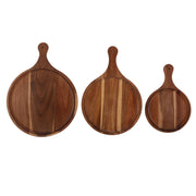 Vague Round Acacia Wooden Food Tray - Al Makaan Store