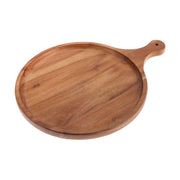Vague Round Acacia Wooden Food Tray - Al Makaan Store