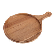 Vague Round Acacia Wooden Food Tray - Al Makaan Store