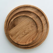 Vague Round Acacia Wooden Tray - Al Makaan Store