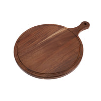 Vague Acacia Wooden Pizza Board with Juice Groove - Al Makaan Store