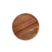 Vague Round Acacia Wooden Tray - Al Makaan Store