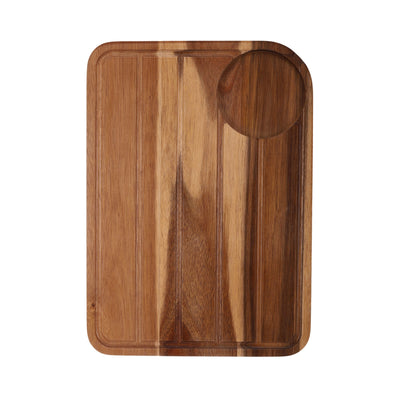 Vague Acacia Wooden Serving Board 35 cm x 25 cm - Al Makaan Store