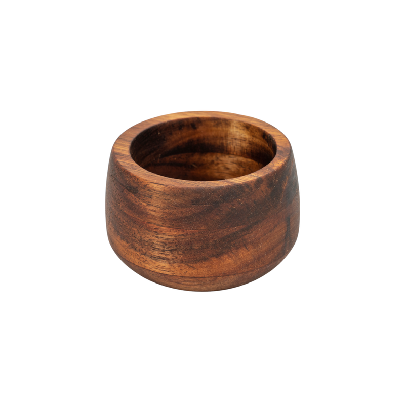 Vague Acacia Wooden Deep Bowl 7.5 x 5 cm