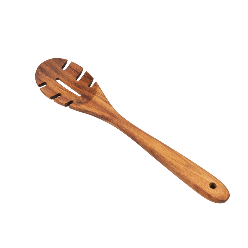 Vague Wooden Spaghetti Spoon 31 x 6.4 x 1.8 cm - Al Makaan Store
