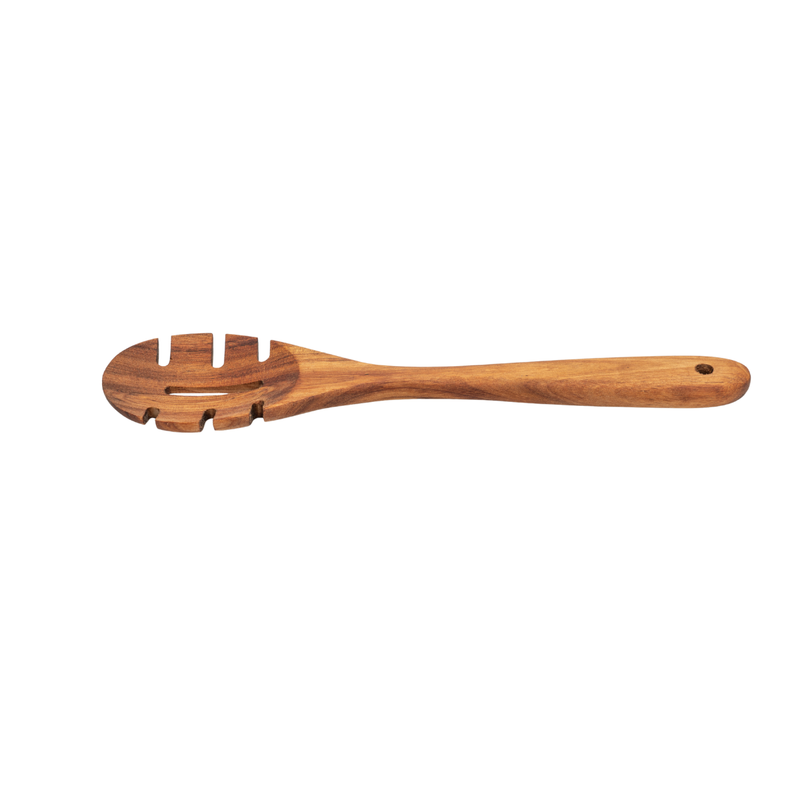 Vague Wooden Spaghetti Spoon 31 x 6.4 x 1.8 cm - Al Makaan Store