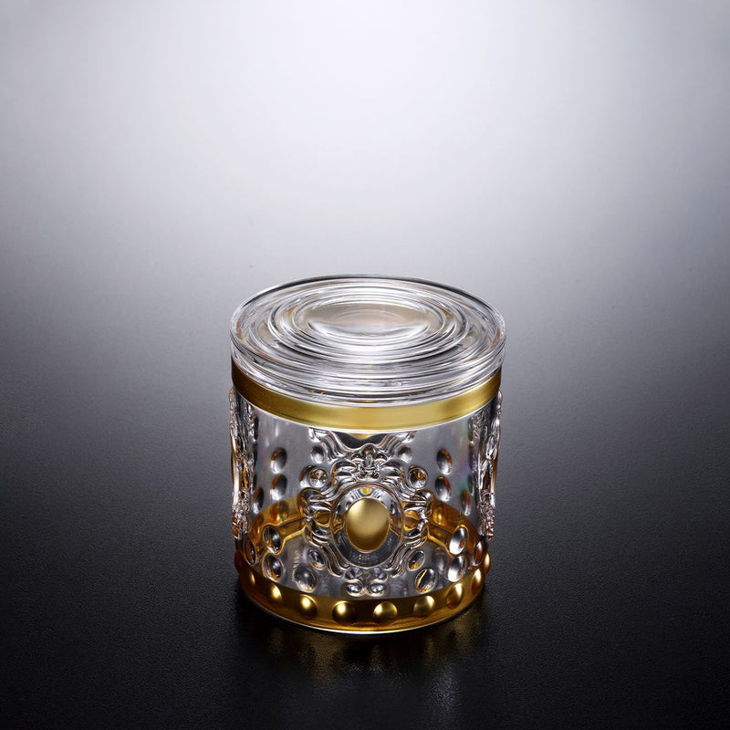 Vague Acrylic Golden Jar - Al Makaan Store