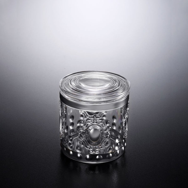 Vague Acrylic Silver Jar - Al Makaan Store