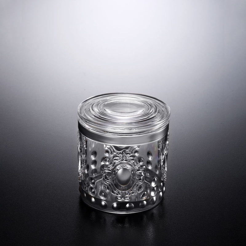 Vague Acrylic Silver Jar