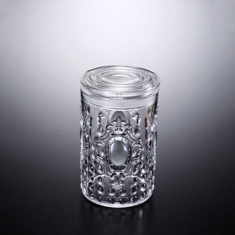 Vague Acrylic Silver Jar - Al Makaan Store