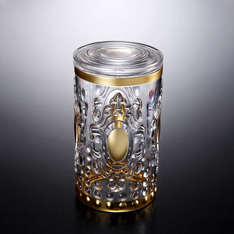 Vague Acrylic Golden Jar - Al Makaan Store