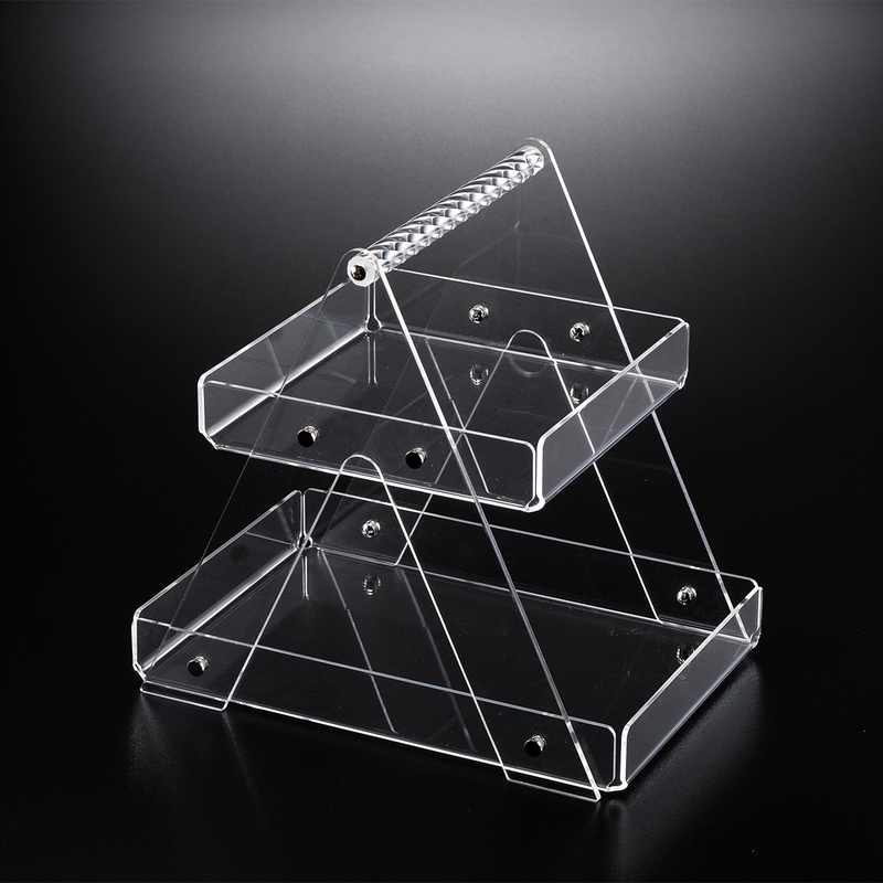 Vague Acrylic 2 Tier Food Display 20 x 20 cm / 30 x 20 cm