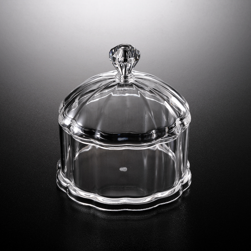 Vague Acrylic Round Clear Dessert Set - Al Makaan Store