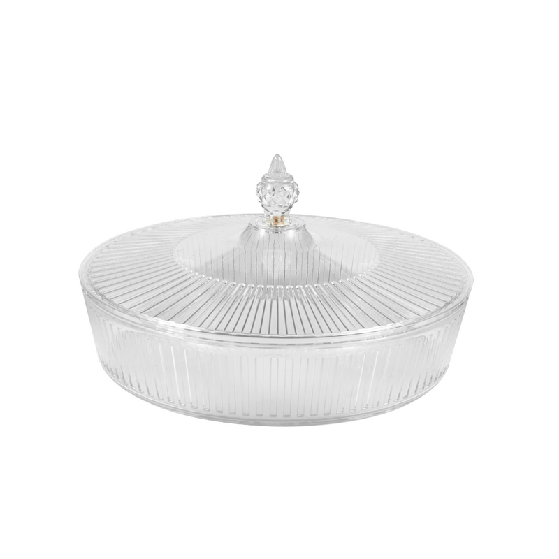 Vague Round Acrylic Candy Box Set 30.6 cm x 7 cm