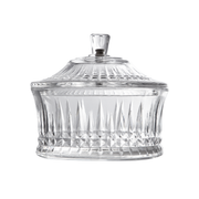 Vague Acrylic Round Bowl with Lid - Al Makaan Store
