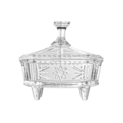 Vague Acrylic Square Bowl with Lid - Al Makaan Store