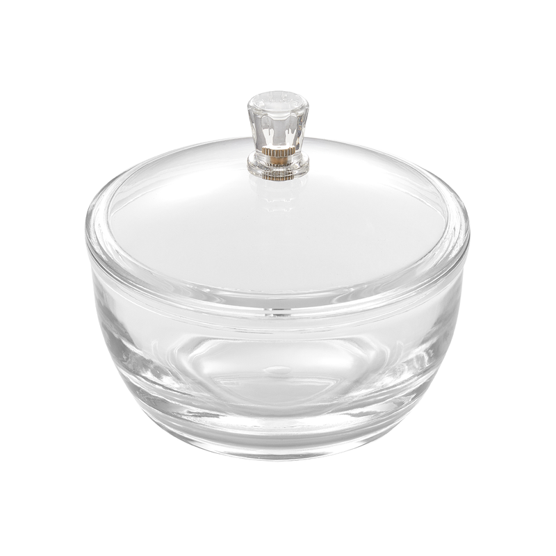 Vague Acrylic Round Bowl with Lid 10 cm - Al Makaan Store