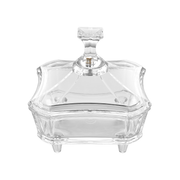 Vague Acrylic Square Bowl with Lid - Al Makaan Store