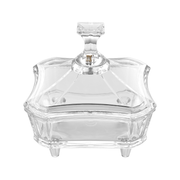 Vague Acrylic Square Bowl with Lid - Al Makaan Store