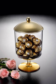 Vague Acrylic Round Candy Box - Al Makaan Store