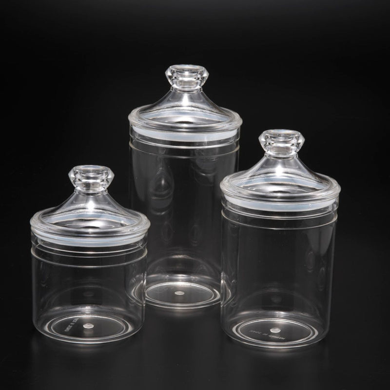 Vague Acrylic Long Clear Jar - Al Makaan Store