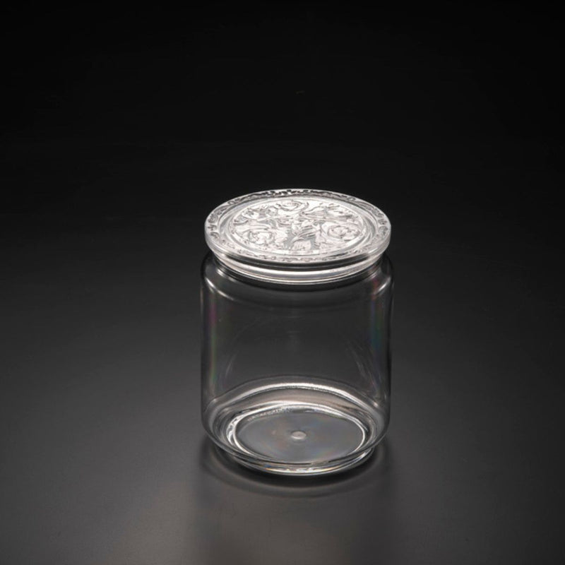 Vague Acrylic Clear Long Jar Medium - Al Makaan Store