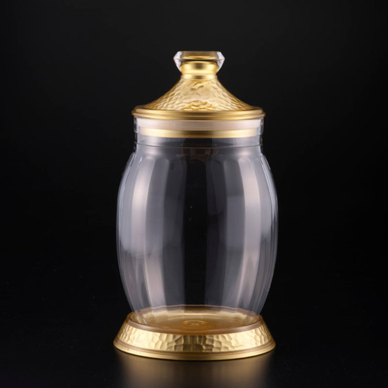 Vague Transparent Acrylic Fat Belly Jar