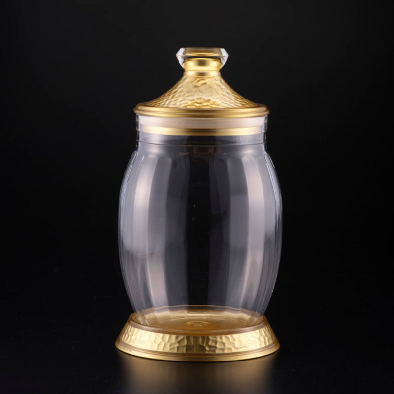 Vague Transparent Acrylic Fat Belly Jar