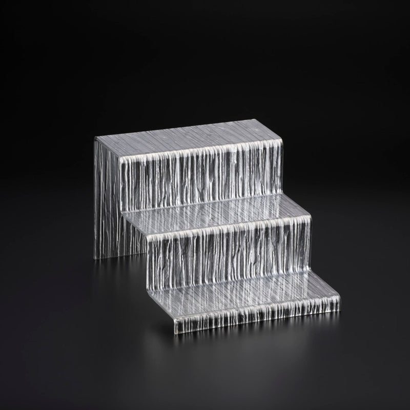 Vague Small Acrylic Display Dessert Set Bark Design