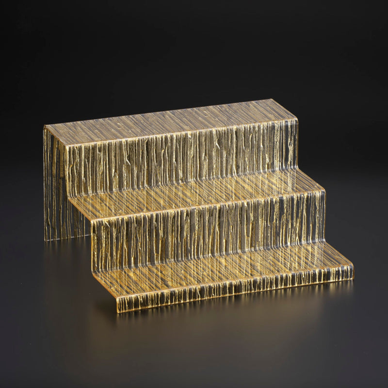 Vague Acrylic Display Dessert Set Bark Design
