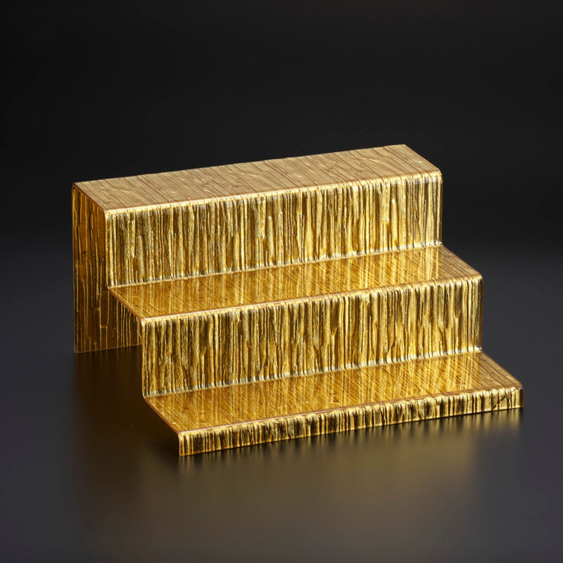Vague Acrylic Display Dessert Set Bark Design