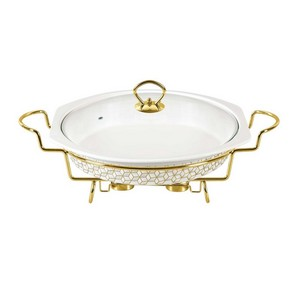 Porceletta Ivory Porcelain Round Serving Casserole Set - Al Makaan Store