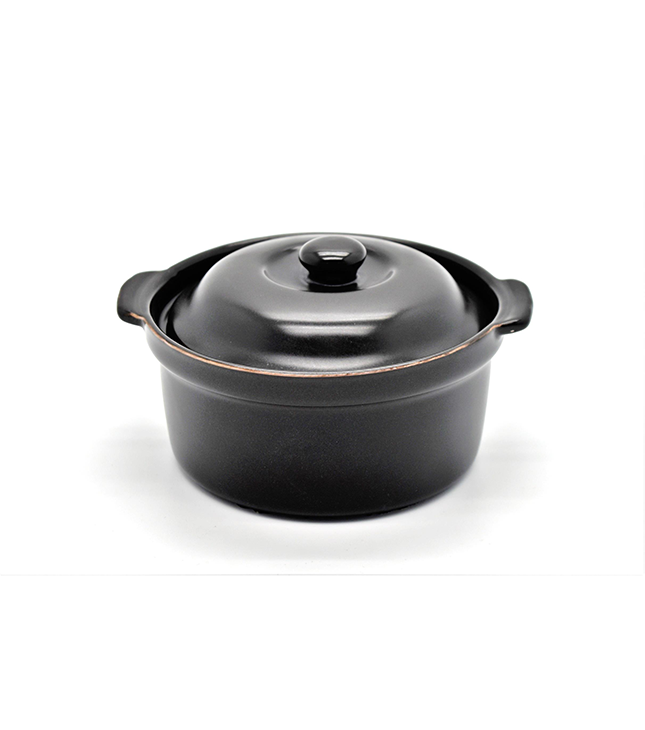 Che Brucia Black Fire Pot with Cover 14.5 cm