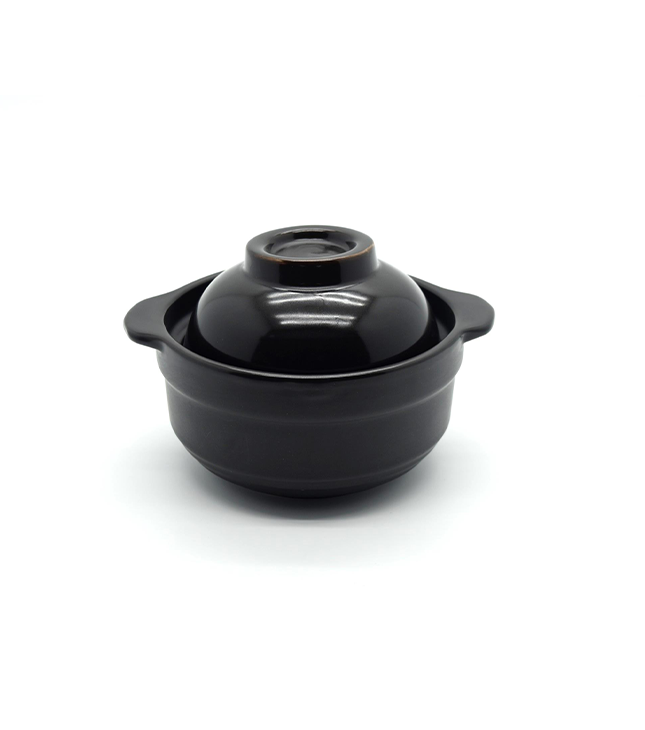 Che Brucia Black Procelain Dinning Fire Bowl with Cover 16.5 cm - Al Makaan Store
