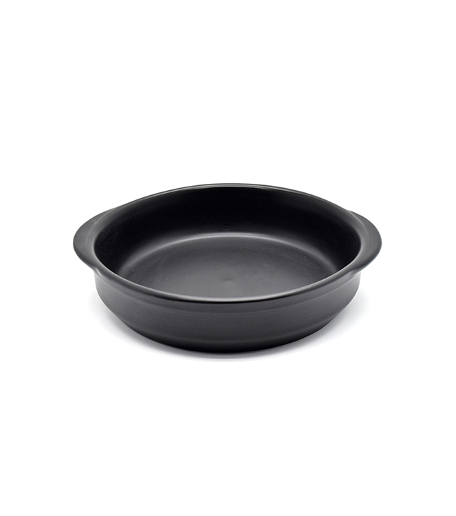 Che Brucia Black Porcelain Direct Fire Deep Plate - Al Makaan Store
