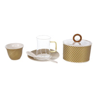 Decopor New Bone China 26 Pieces Tea & Coffee Set - Al Makaan Store