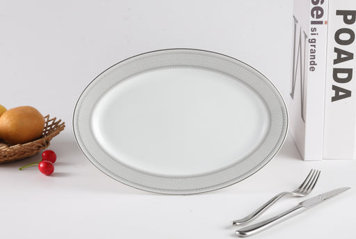 Decopor 12" Oval Plate Imperia Design - Al Makaan Store