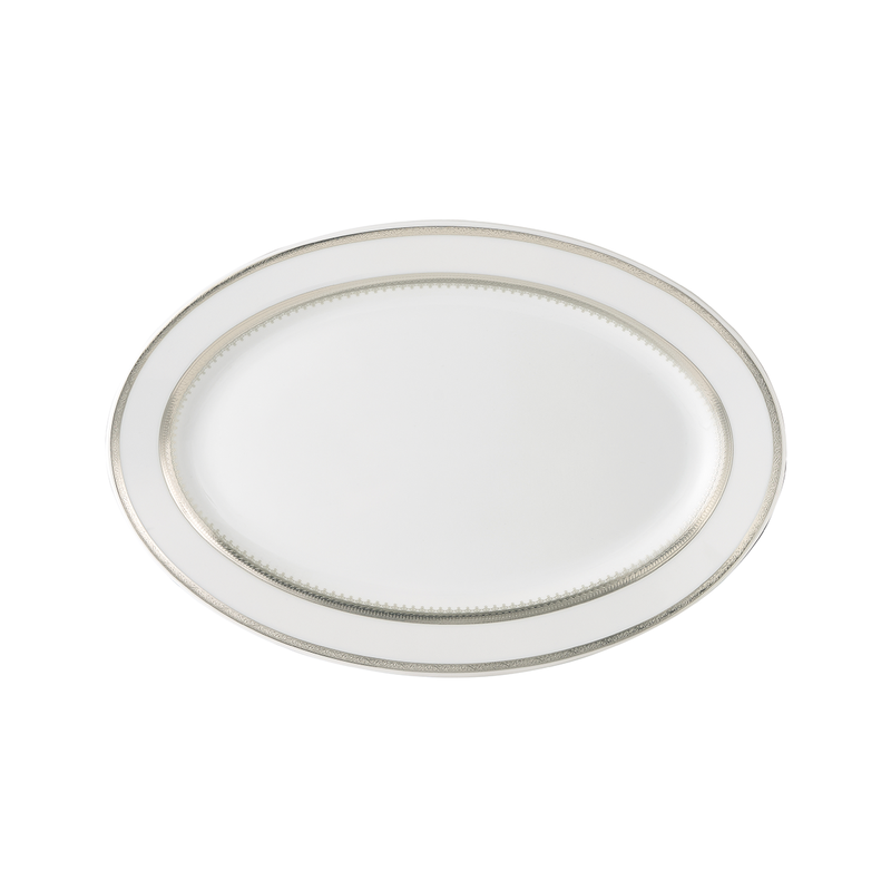 Decopor Silvana Porcelain Oval Plate 12"- Al Makaan Store