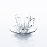 Toyo Sasaki River Istikan Tea Glass & Saucer Set 100 ml (12 Pieces)- Al Makaan Store