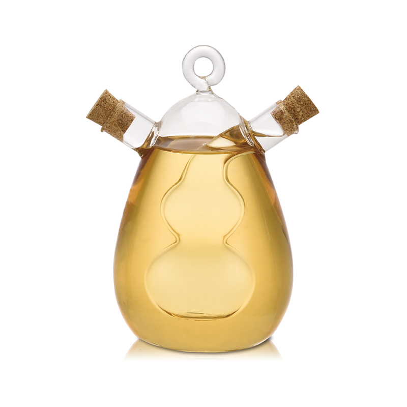 Vague 2 in 1 Oil and Vinegar Glass Bottle 46 ml / 400 ml - Al Makaan Store