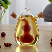 Vague 2 in 1 Oil and Vinegar Glass Bottle 46 ml / 400 ml - Al Makaan Store