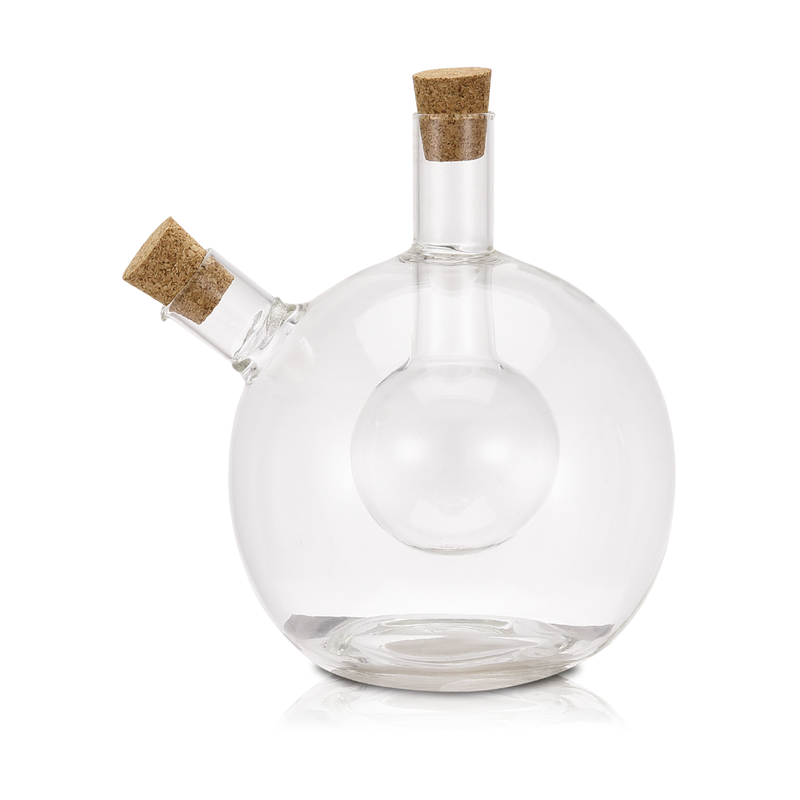 Vague 2 in 1 Oil and Vinegar Glass Bottle 100 ml / 700 ml - Al Makaan Store